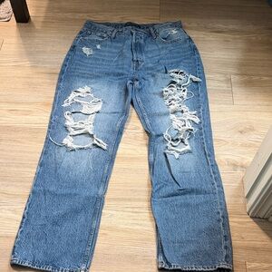Aeropostale Blue Distressed Women Jeans